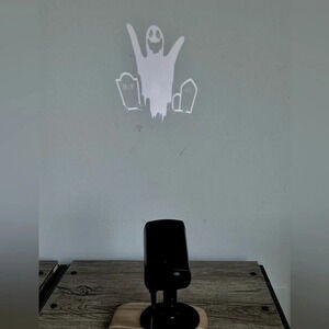 Halloween Ghost Projector indoors, Landscape, Yard, Patio, Garden, Party Decor